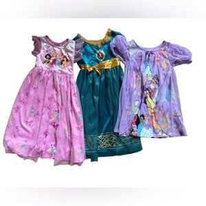 Disney Princess Dress Trio - Pink, Teal, and Lavender